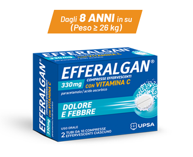 EFFERALGAN 330mg compresse effervescenti con vitamina C