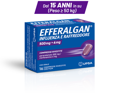 EFFERALGAN 500mg + 4mg compresse rivestite con film
